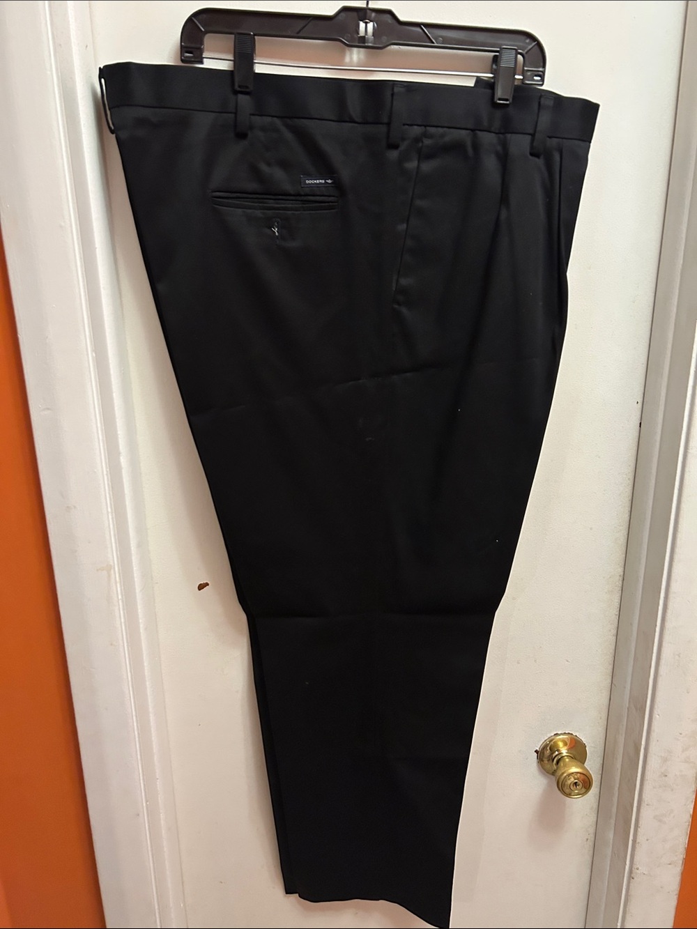 Dockers Black Dress Pants with Branded Pocket Tab